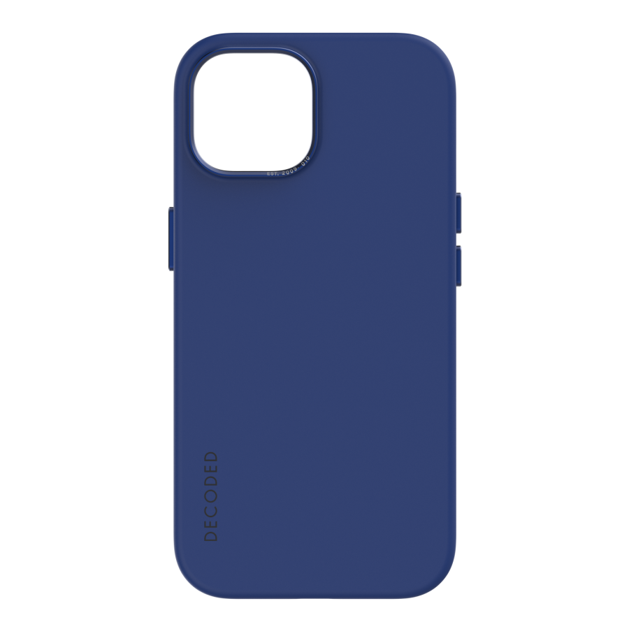 כיסוי סיליקון לאייפון 15 פרו מקס כחול Decoded Silicone Case