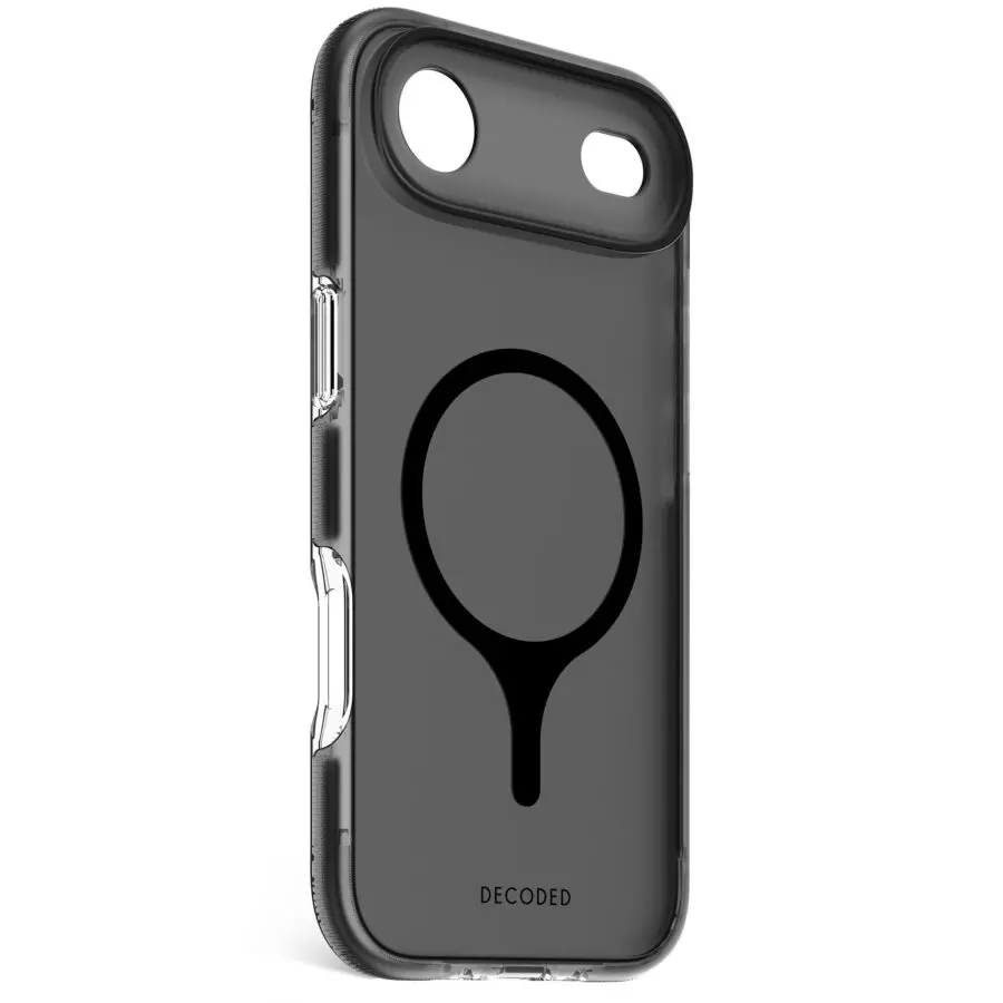 כיסוי שקוף שחור לאייפון 17 אייר Decoded Clear Case